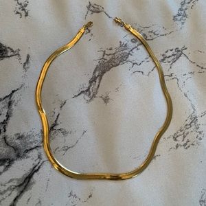 Mejuri gold herringbone chain